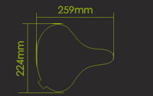 saddle size
